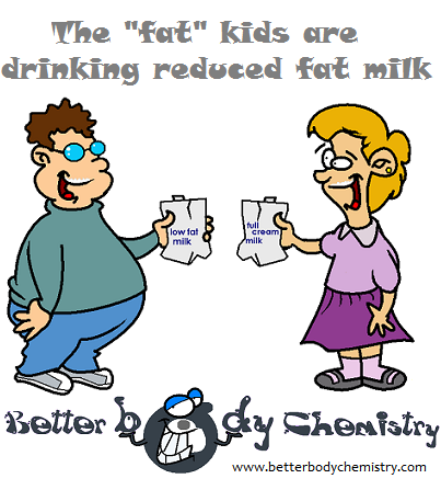 two kids drinking different milk types