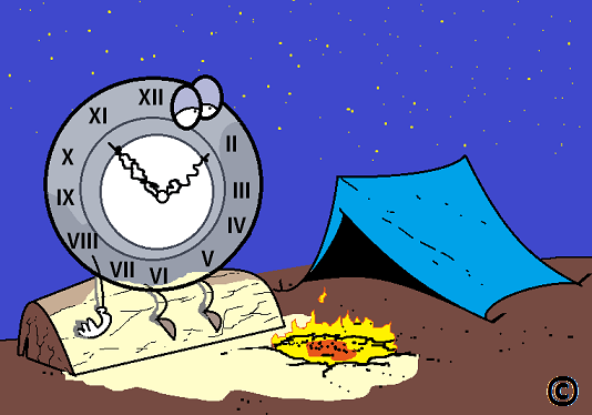 a camping trip resets the clock