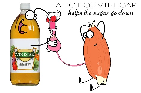 vinegar delivering sugar