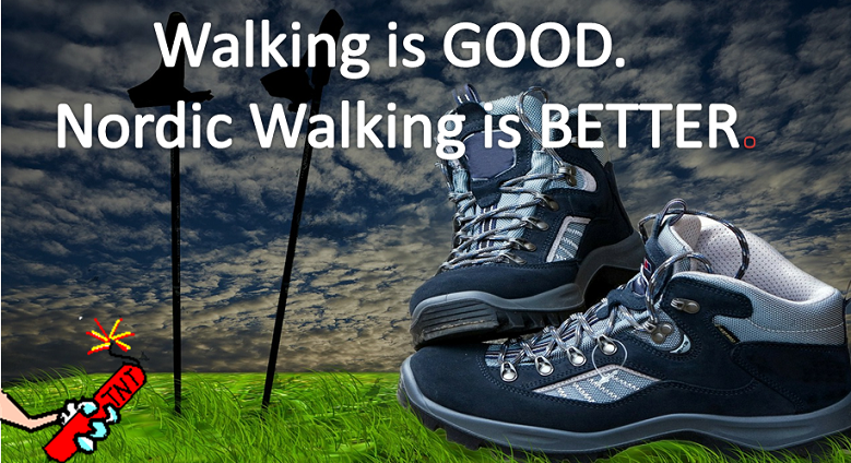 walking is good nordic walking is better