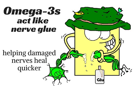 omega-3 nerve glue
