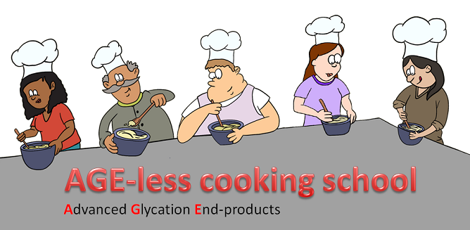 people taking a class at the AGE-less cooking school