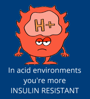 acidic environment amplifies insulin resistance