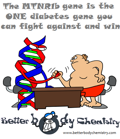 MTNR1b gene arm wresting a fat man