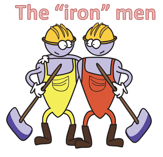 two iron men covidin and hepcidin hanging together